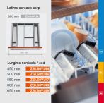Organizator universal sertar Tandembox Blum, compartimentare ustensile curatat si taiat, lat 600mm, adancime 500mm,
