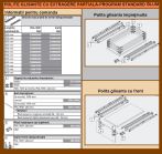 Polita glisanta imprejmuita, suprainaltare cu 3 lonjeroane, extragere partiala, L=600, A=500 mm, cu Glisiere Standard