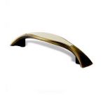 Maner bronz antic slefuit cu insertie din plastic bej, S.1881-130ZN31A78