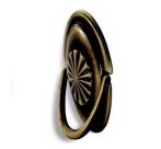 Buton bronz antic slefuit vertical, S.1970ZN31