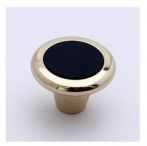 Buton auriu cu insertie neagra, S.939-34ZN5T7