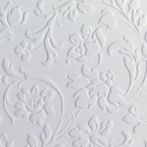 Folie decorativa floral white