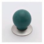Buton verde menta cu talpa crom lucios, S.0453 T154MT1