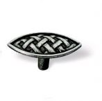 Buton eliptic argint antic, S.1223-66ZN29