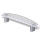Maner alb transparent cu gri aluminiu, S.0824-123KM1MV11 