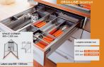 Organizator TACAMURI sertar corp de colt Tandembox Blum, latura 900 -1200 mm, adancime 600mm