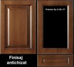 Front mobila din MDF infoliat finisaj antichizat, frezare A 62/P,  pret/mp