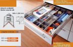 Organizator MARUNTISURI sertar corp de colt Tandembox Blum,  latura 900 -1200 mm, adancime 600mm