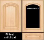 Front mobila din MDF infoliat finisaj antichizat, frezare A 72/P, pret/mp