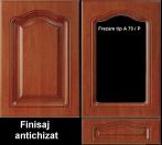 Front mobila din MDF infoliat finisaj antichizat, frezare A 73/P, pret/mp