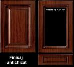 Front mobila din MDF infoliat finisaj antichizat, frezare A 74/P, pret/mp