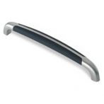 Maner plastic crom mat insertie neagra, S.935-169ZN2T7