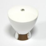  Buton alb si crom lucios cu cristal S 0065-32GL36JMT1 