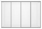 Usi glisante nedivizate , AL ONIX AN-sticla cu folie imitatie sablaj, 4000x2500mm, oferta