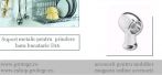 Set suporti metalici fixare bara D16 mm, crom lucios, KAD.401C+A