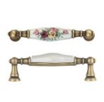 Maner zamac Florence cu portelan crem, model G, 15141p0962G.09