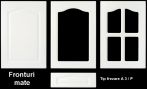 Front mobila din MDF infoliat finisaj mat, frezare tip clasic A3/ P, pret/mp
