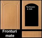 Front mobila din MDF infoliat finisaj mat, frezare tip Modern A16/ S, pret/mp