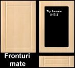 Front mobila din MDF infoliat finisaj mat, frezare tip Modern A17/ S, pret/mp