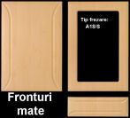 Front mobila din MDF infoliat finisaj mat, frezare tip Modern A18/ S, pret/mp