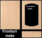 Front mobila din MDF infoliat finisaj mat, frezare tip Modern A19/ S, pret/mp