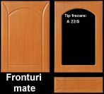 Front mobila din MDF infoliat finisaj mat, frezare tip Modern A22/ S, pret/mp