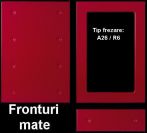 Front mobila din MDF infoliat finisaj mat, frezare tip Modern A26/ R6, pret/mp