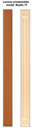 Lezena ornamentala, MDF infoliat, finisaj mat, frezare Rustic/P, 4 lungimi, pret/bucata