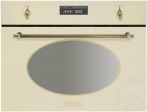 Cuptor cu microunde incastrabil, design Linea, SMEG Italia, rustic, SC845MPO9
