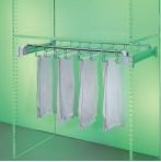 Suport pantaloni 401 extensibil, 24 perechi, gri aluminiu 