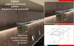 Suport aluminiu anodizat cu 2 pahare de plastic, sistem RIBBON, bucata, KAD.35110300035