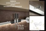 Carlig din aluminiu anodizat, sistem RIBBON, bucata, KAD.35130010034 