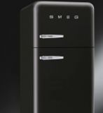 Combina Frigorifica SMEG Italia, model retro, negru, deschidere dreapta, FAB30NE7
