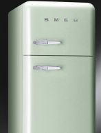 Combina Frigorifica SMEG Italia, model retro, verde, deschidere dreapta, FAB30V7