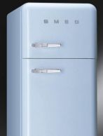 Combina Frigorifica SMEG Italia, model retro, albastru deschis, deschidere dreapta, FAB30AZ7