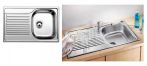 Chiuveta Blancotipo 45 S Compact C, inox, reversibila, incorporabila, pentru corp de min.450 mm