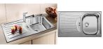 Chiuveta Blancoplus 5 S Leinen, inox panzat, incorporabila, 512113, pentru corp de min.600 mm