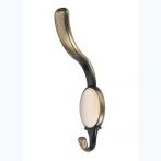 Cuier bronz antic slefuit cu insertie plastic bej, S.1980ZN31A78 