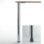 Set 4 picioare cromate lucios H=87cm