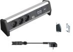 Multipriza DESK, curent + date + usb,  prindere cu clema,  Bachmann 