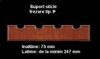 Suport sticle MDF infoliat, finisaj mat, frezare P; pret/bucata