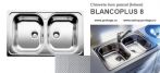 Chiuveta Blancoplus 8 Leinen, inox panzat, incorporabila, 511903, pentru corp de min.900 mm