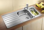 Blancolivit 6S centrica, cu excentric, inox, finisaj periat, incorporabila, reversibila, cos scurgere cuva mica, pentru corp de minim 600 mm