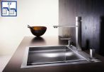 Chiuveta Blancozerox 500-IF/A, la nivelul blatului, fara excentric, inox, incorporabila