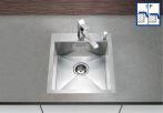 Chiuveta Blancozerox 400-IF/A, la nivelul blatului, fara excentric, inox, incorporabila