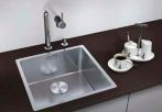 Chiuveta Blanco Andano 500-IF, inox luciu matase, la nivelul blatului, fara excentric