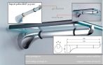 Suport raft MAF 514, 20 cm, crom lucios