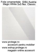 Folie decorativa autoadeziva Magic White 5x5 flex. Classic FMS13476