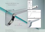 Suport raft MAF 519 Pinocchio, 13o mm,  R 4-28 mm, crom lucios