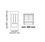 SUPORTURI (ORGANIZATOARE) PLASTIC PENTRU SERTAR MOBILIER